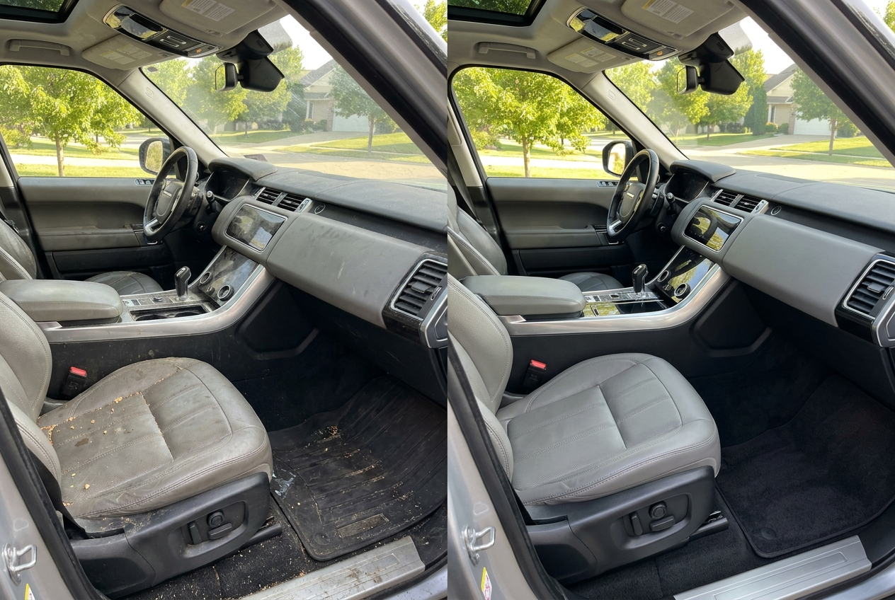 Mobile detailing before and after